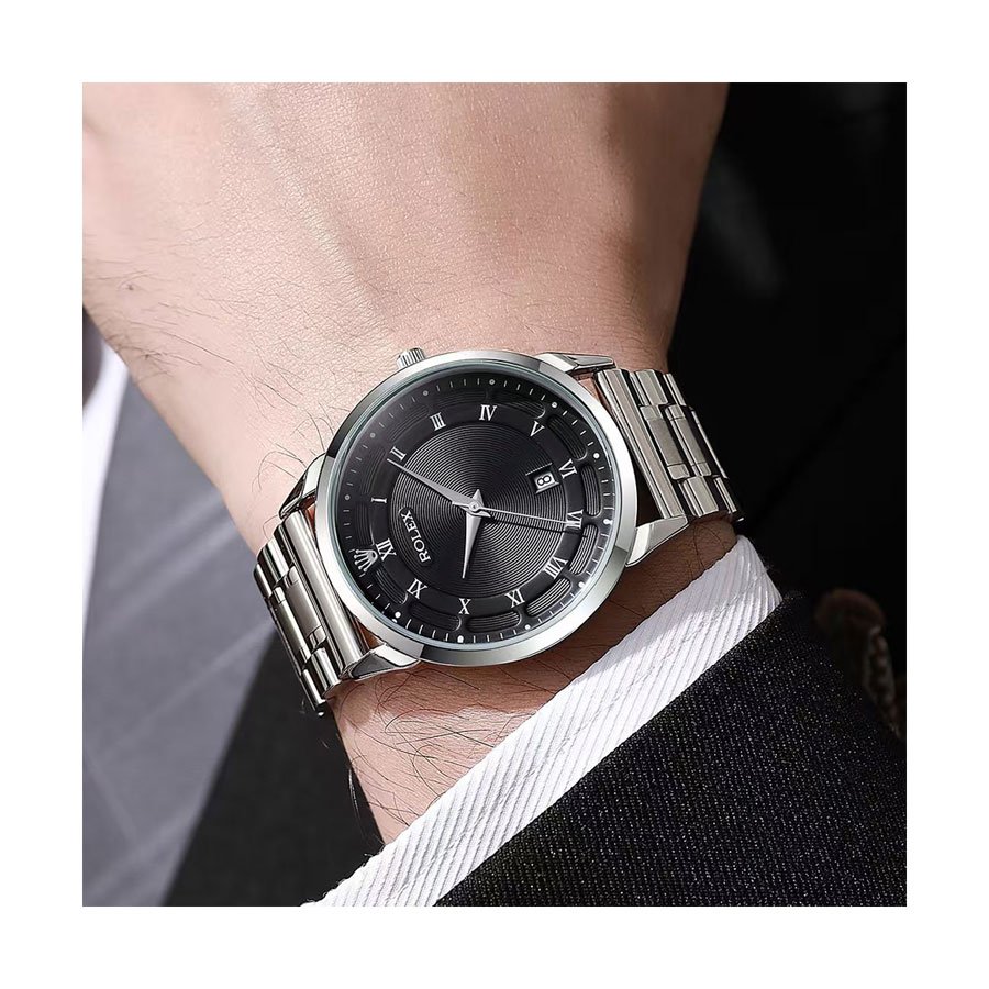 Black Roman Dial Watch - Legacy Design
