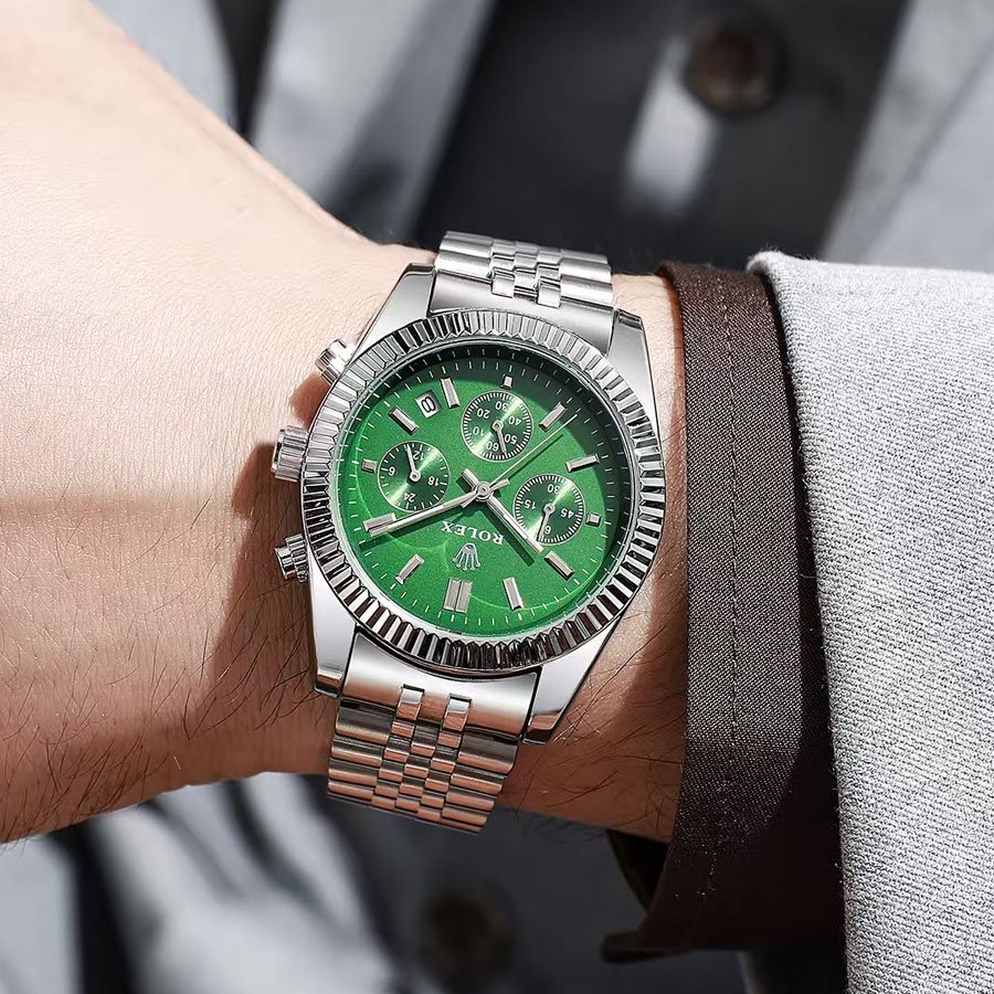 Green Chronograph Watch - Ember Spirit