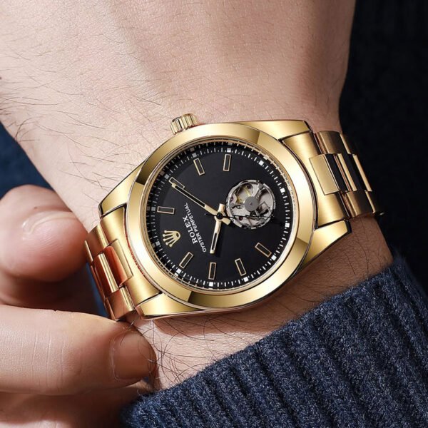 Black & Gold Watch - Cascade Reserve