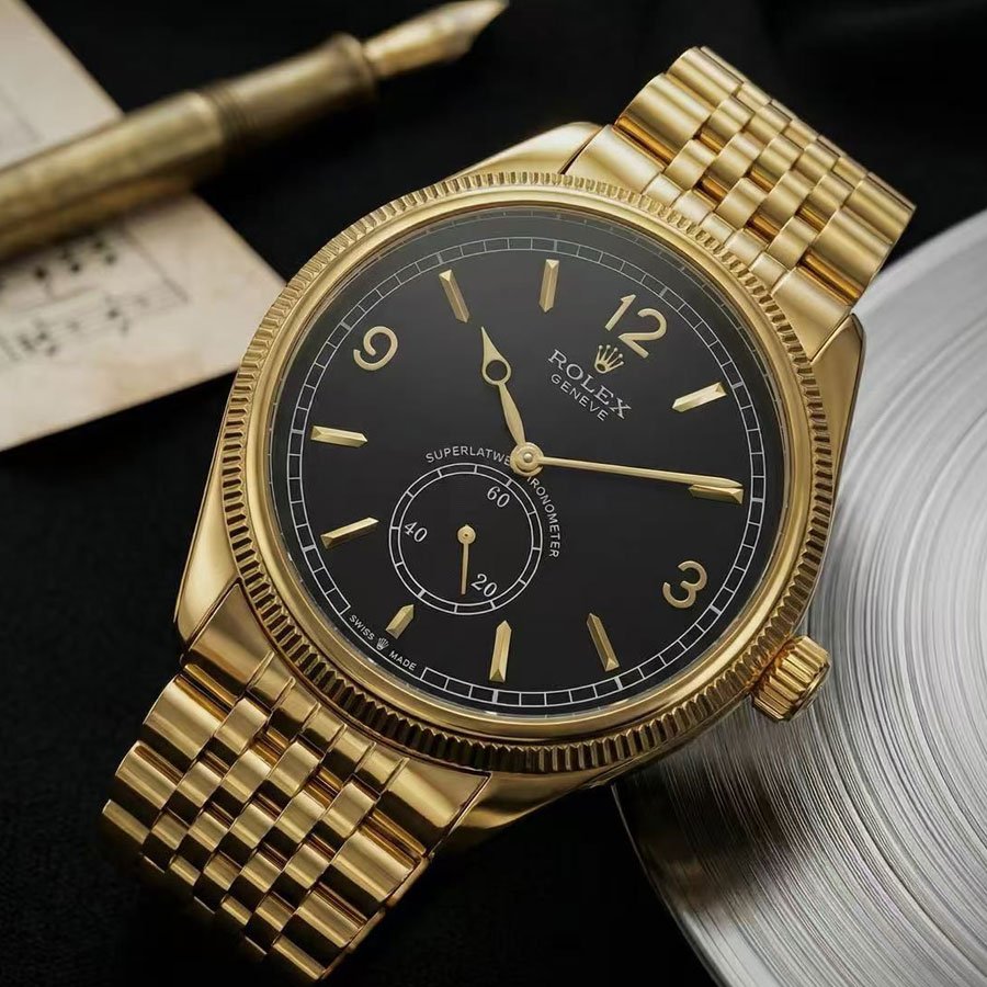 Black & Gold Watch - Vertex Craft