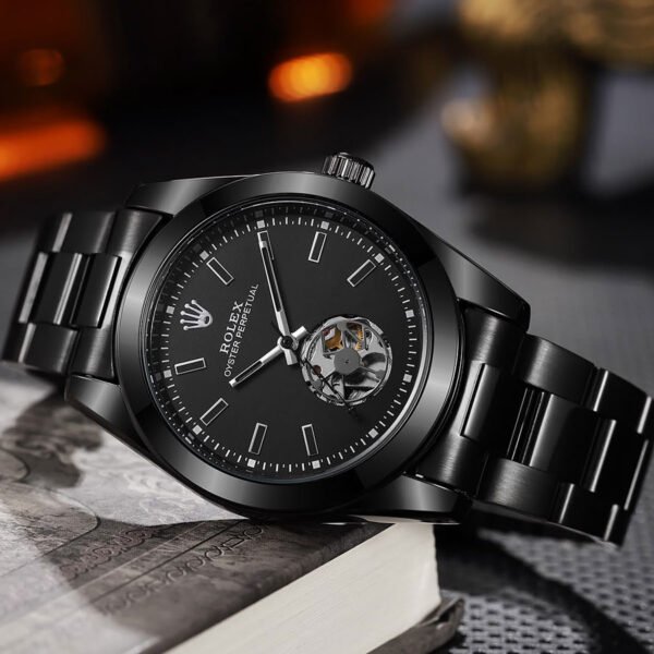 Black Automatic Watch - Cascade Craft