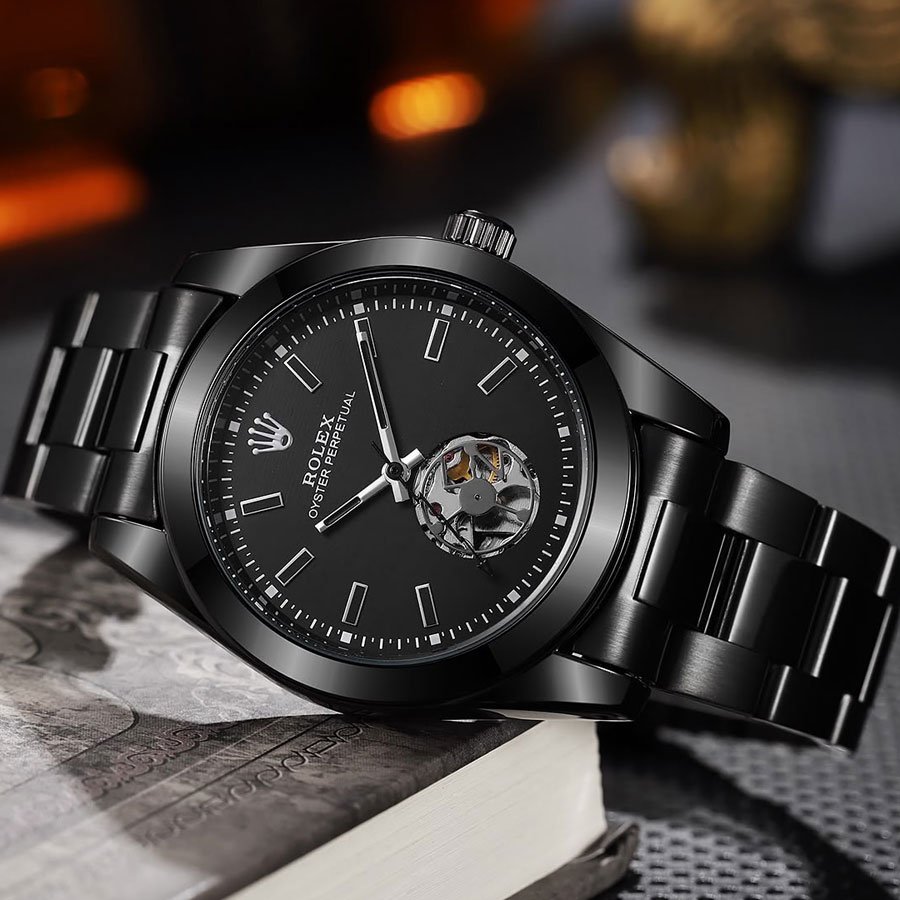 Black Automatic Watch - Cascade Craft