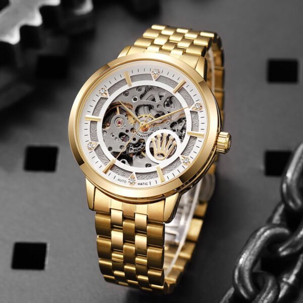 Gold Automatic Watch - Crest Reserve