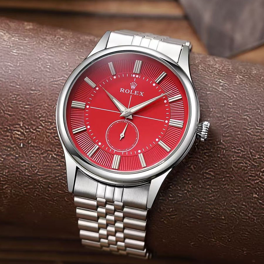 Silver & Red Watch - Falcon Form