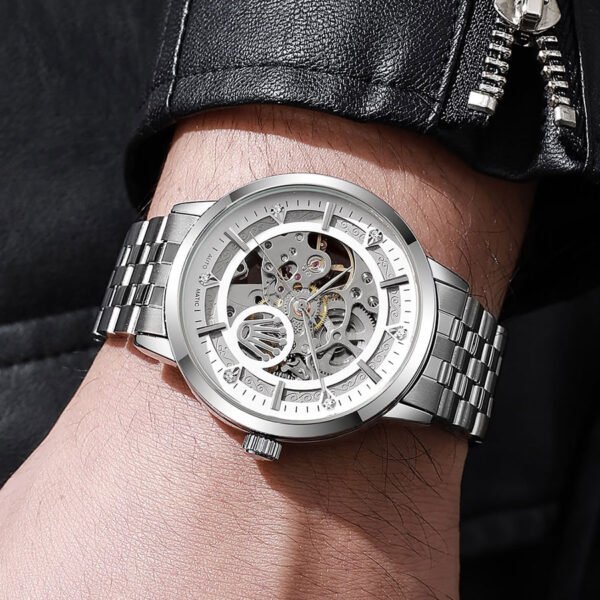 Silver Automatic Watch - Ember Heritage