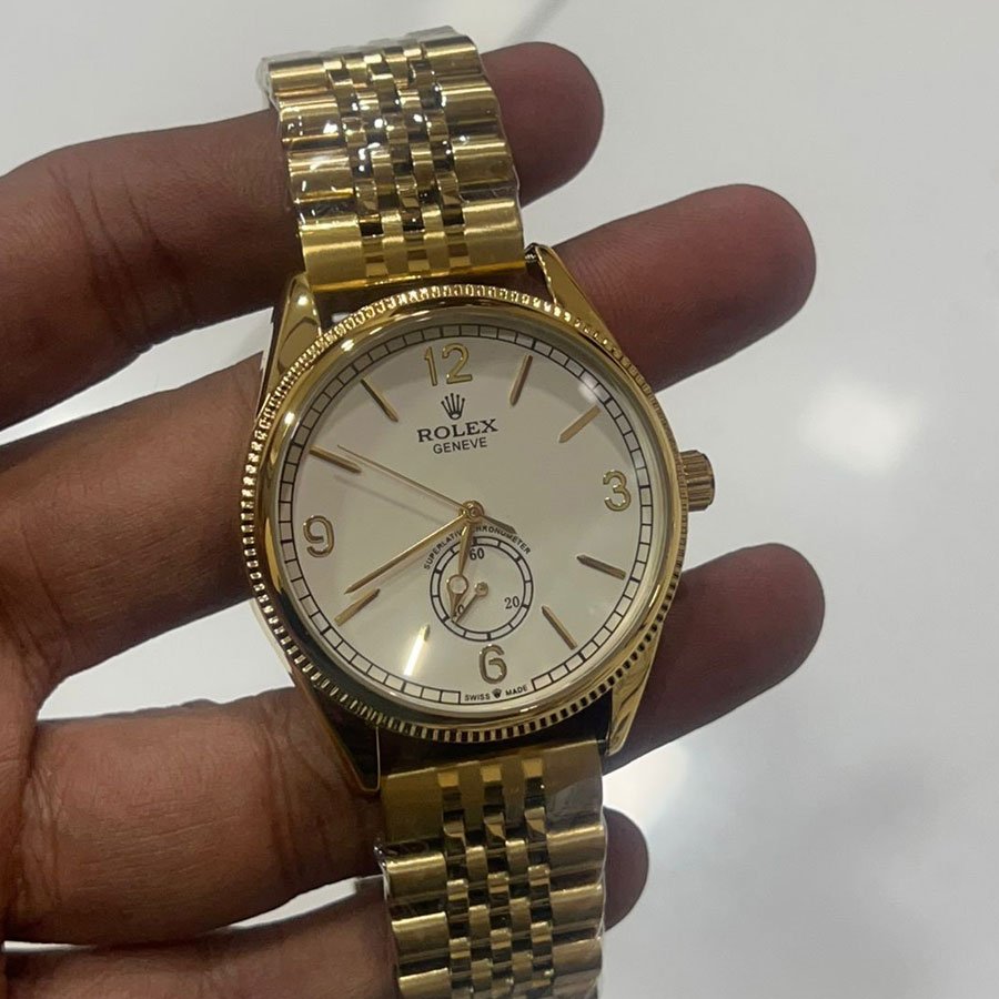 White & Gold Watch - Orion Signature