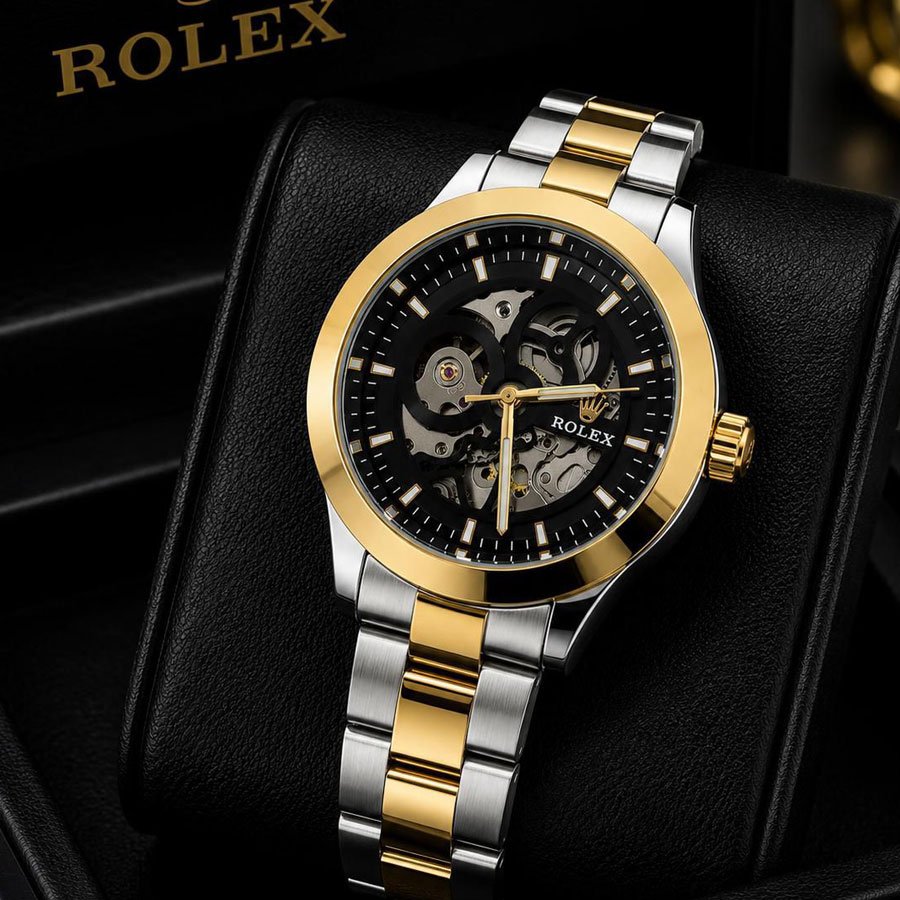 Black & Rose Gold Watch - Cascade Signature