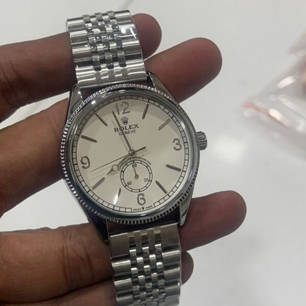 White & Silver Watch - Monarch Craft