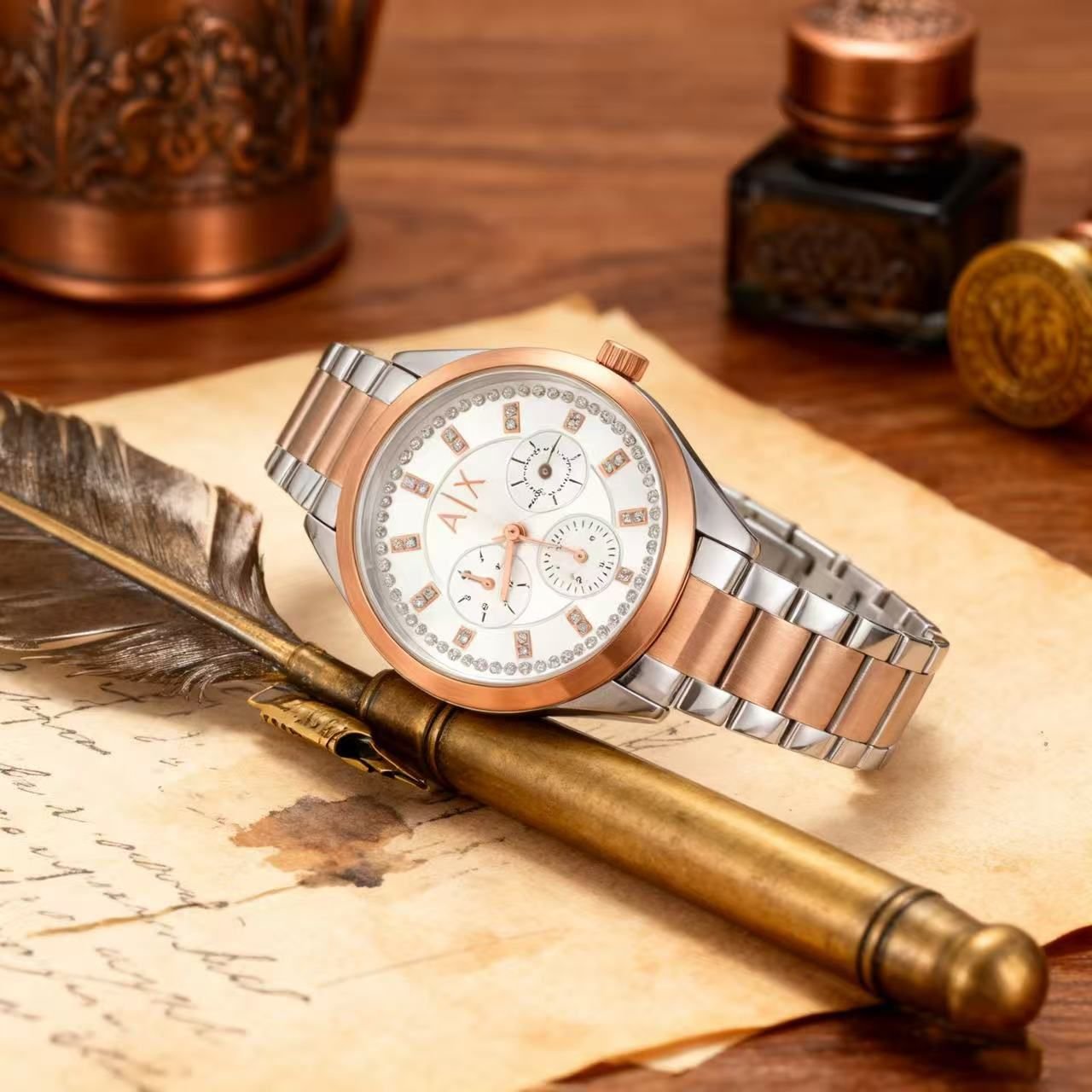 Two-Tone Watch - Aurora Design
