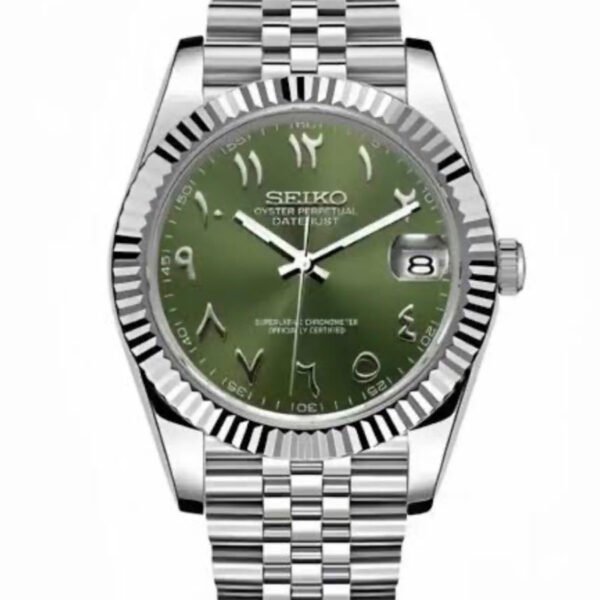 Green & Silver Watch - Aurora Form