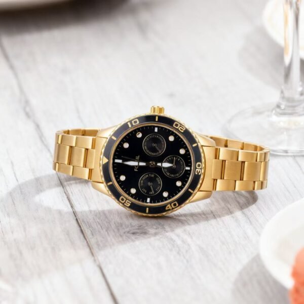 Black & Gold Watch - Summit Elite