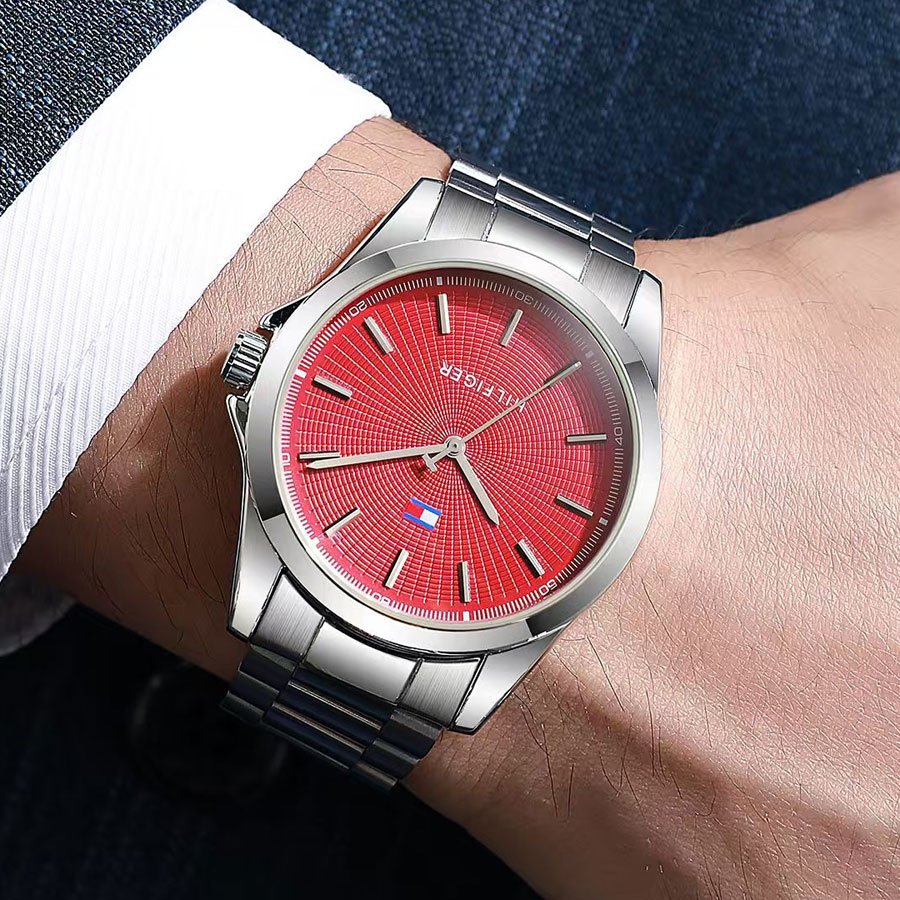Red & Silver Watch - Monarch Heritage