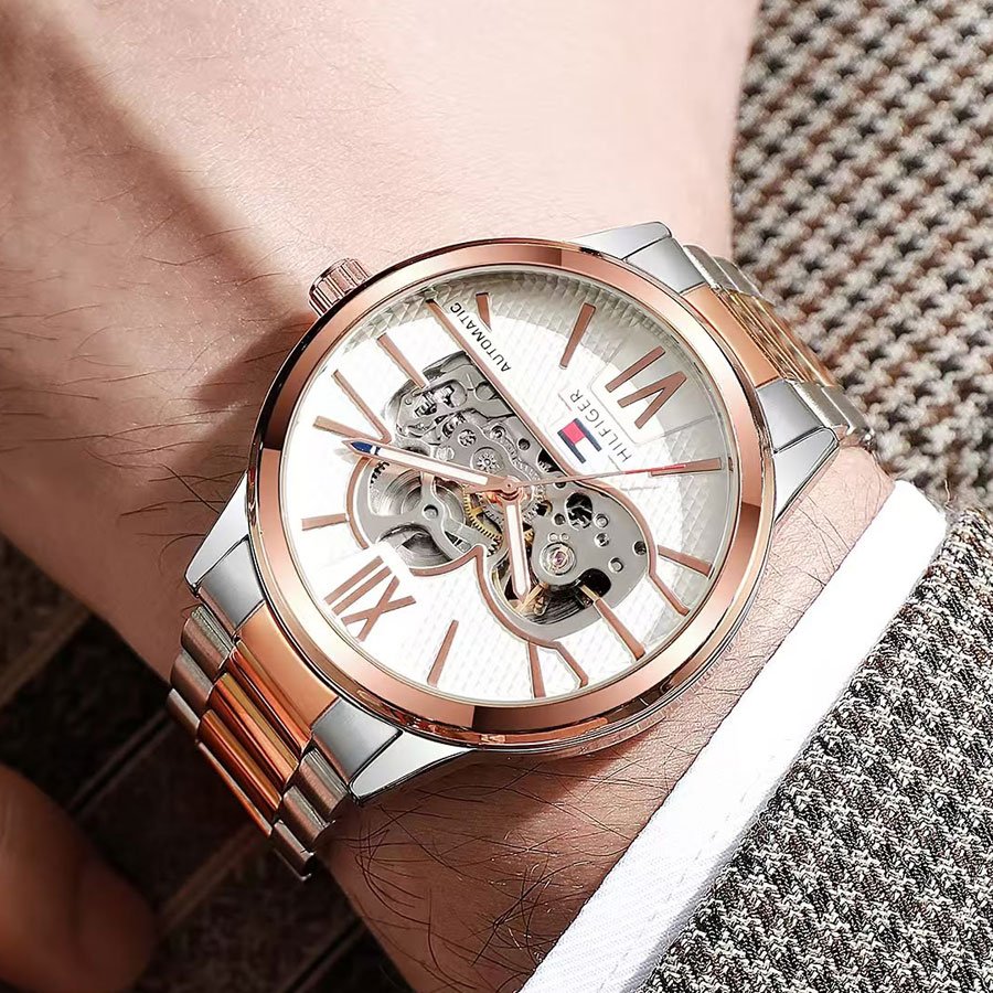 Rose Gold Automatic Watch - Horizon Spirit
