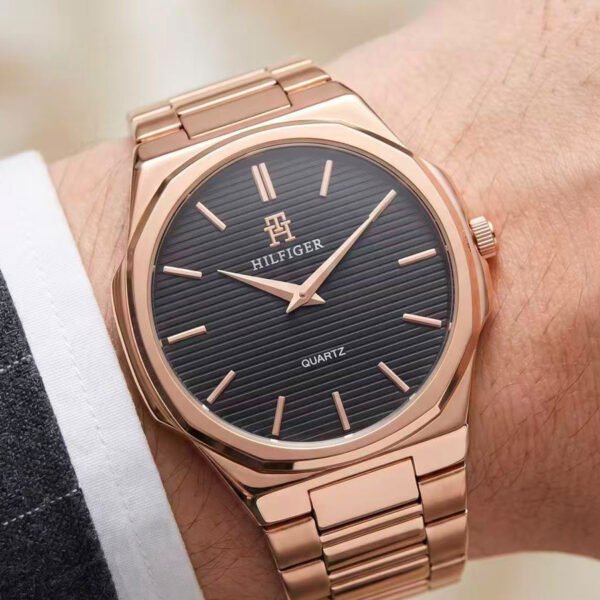 Black & Rose Gold Watch - Apex Design