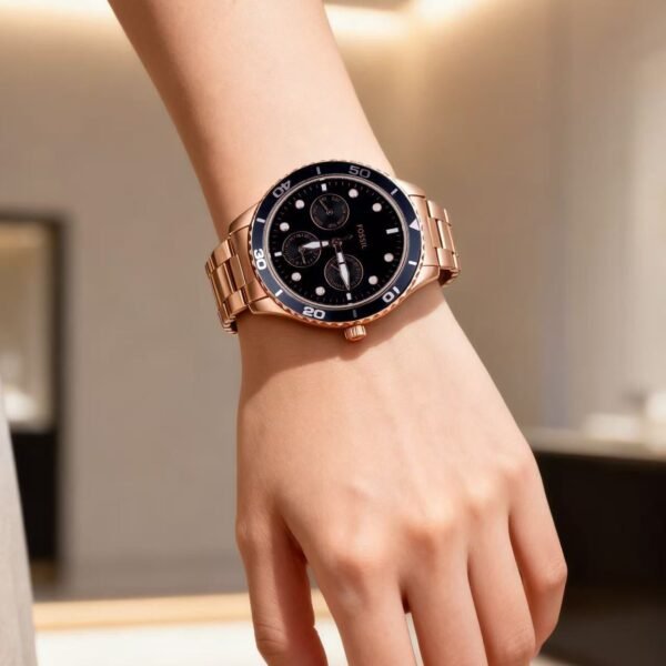 Black & Gold Watch - Aurora Reserve