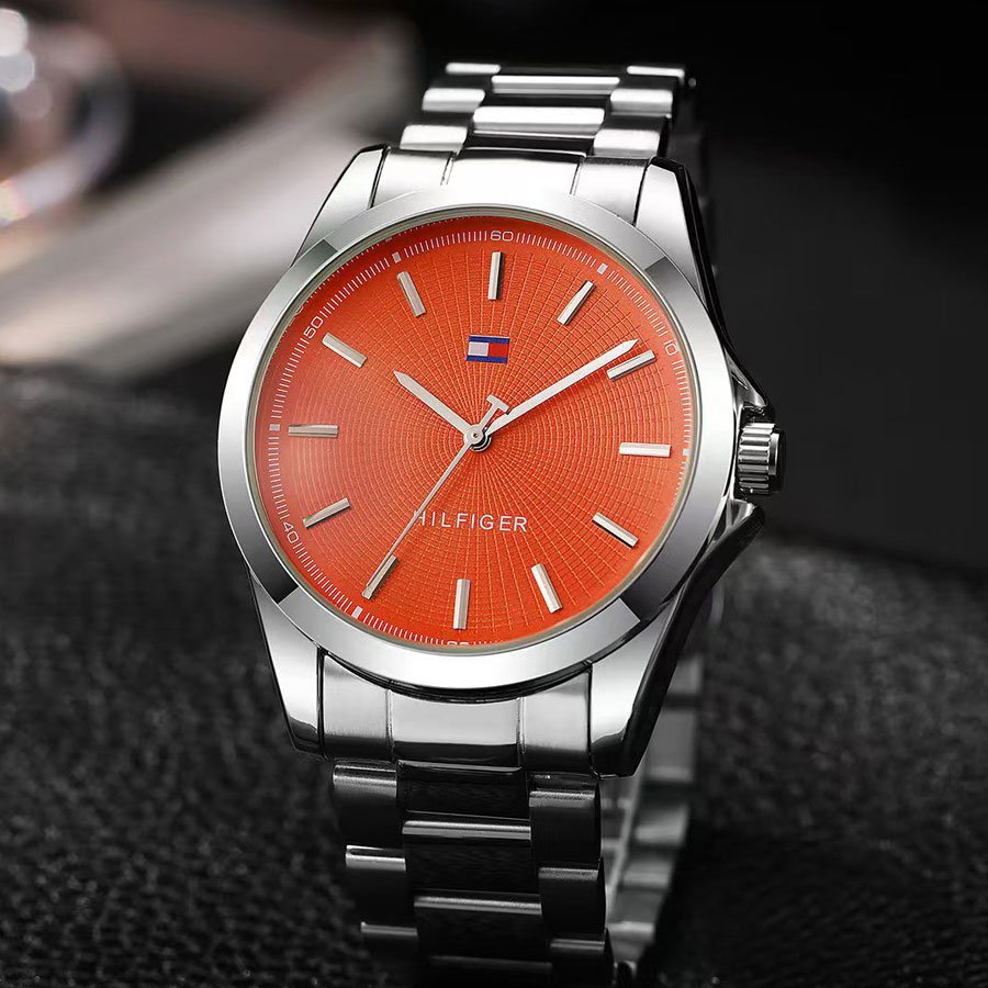 Orange & Silver Watch - Vertex Heritage