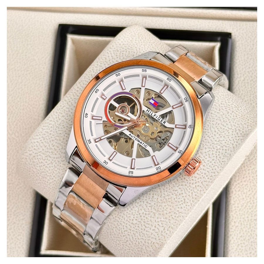 Rose Gold & Silver Watch - Aurora Heritage