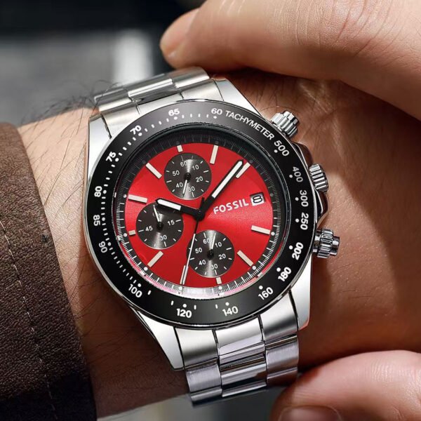 Red & Black Two-Tone Watch - Monarch Edge