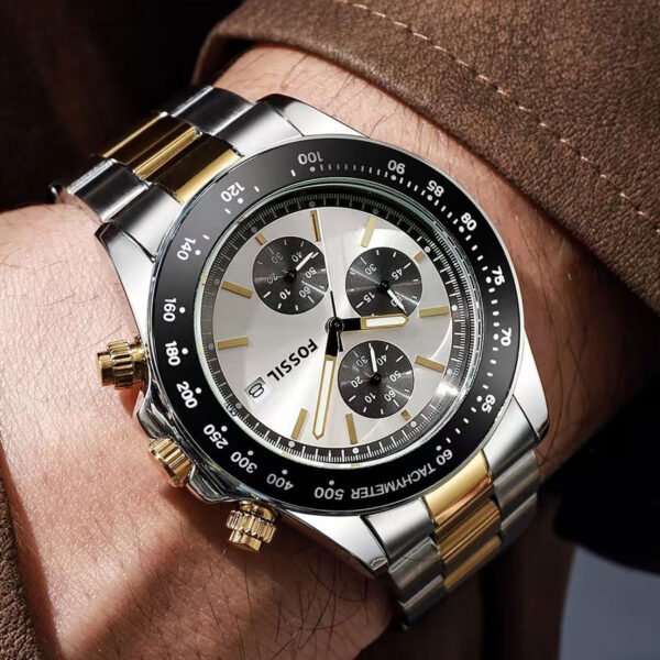 Black Two-Tone Watch - Harbor Design