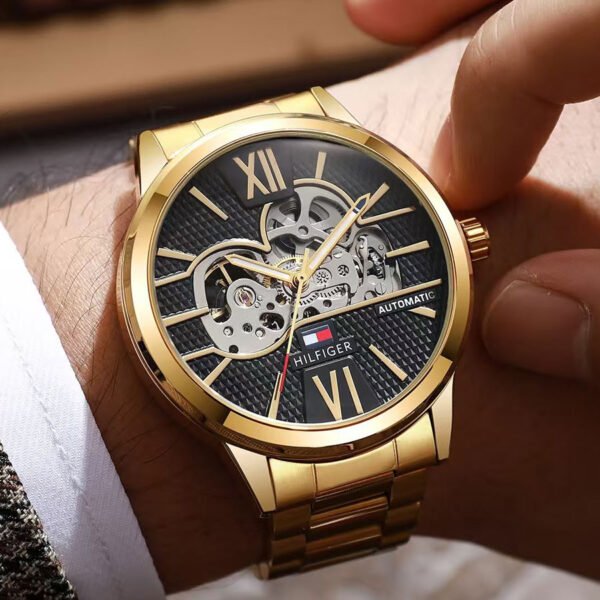 Black & Gold Automatic Watch - Nova Spirit